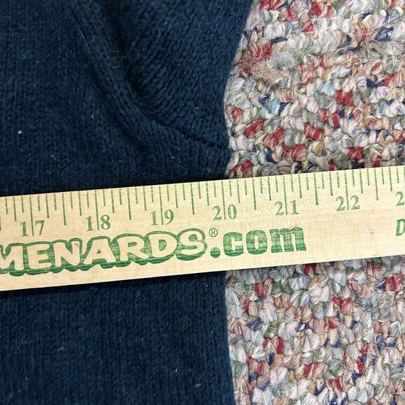 Banana Republic Deep Teal Blue Cotton Blend Crewneck LS Sweater Size M - Picture 8 of 9